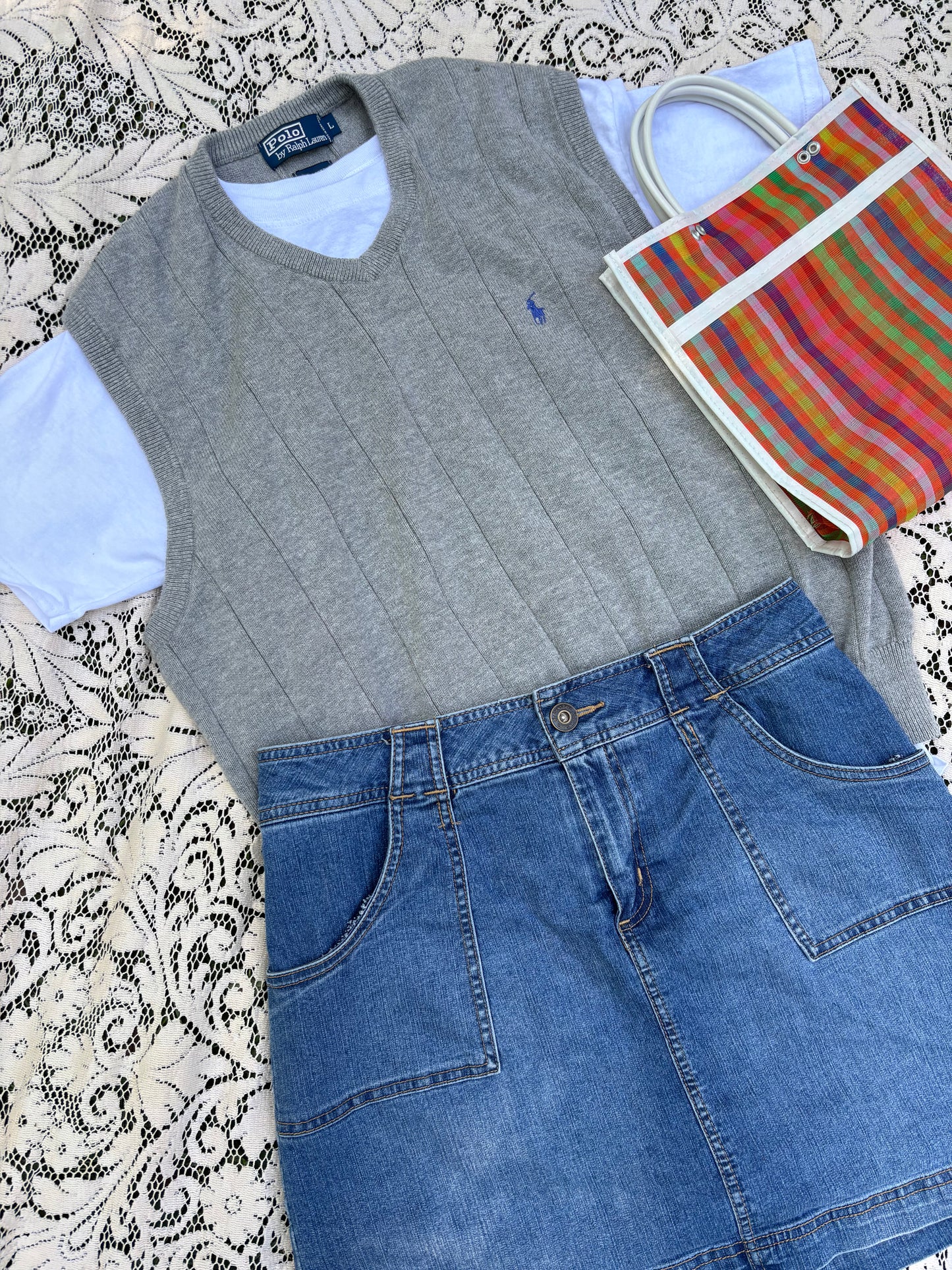 Vintage Polo Sweater Vest - S/M/L