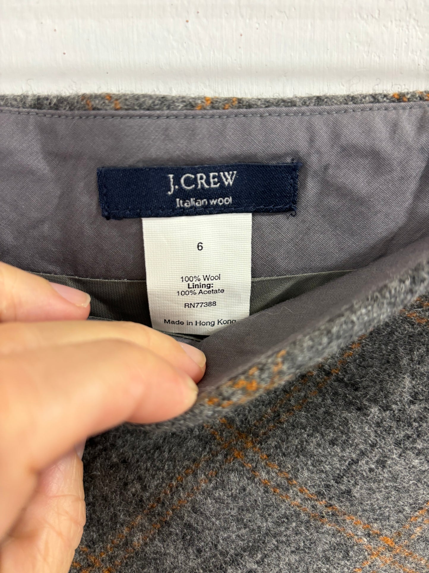J Crew Wool Mini Skirt