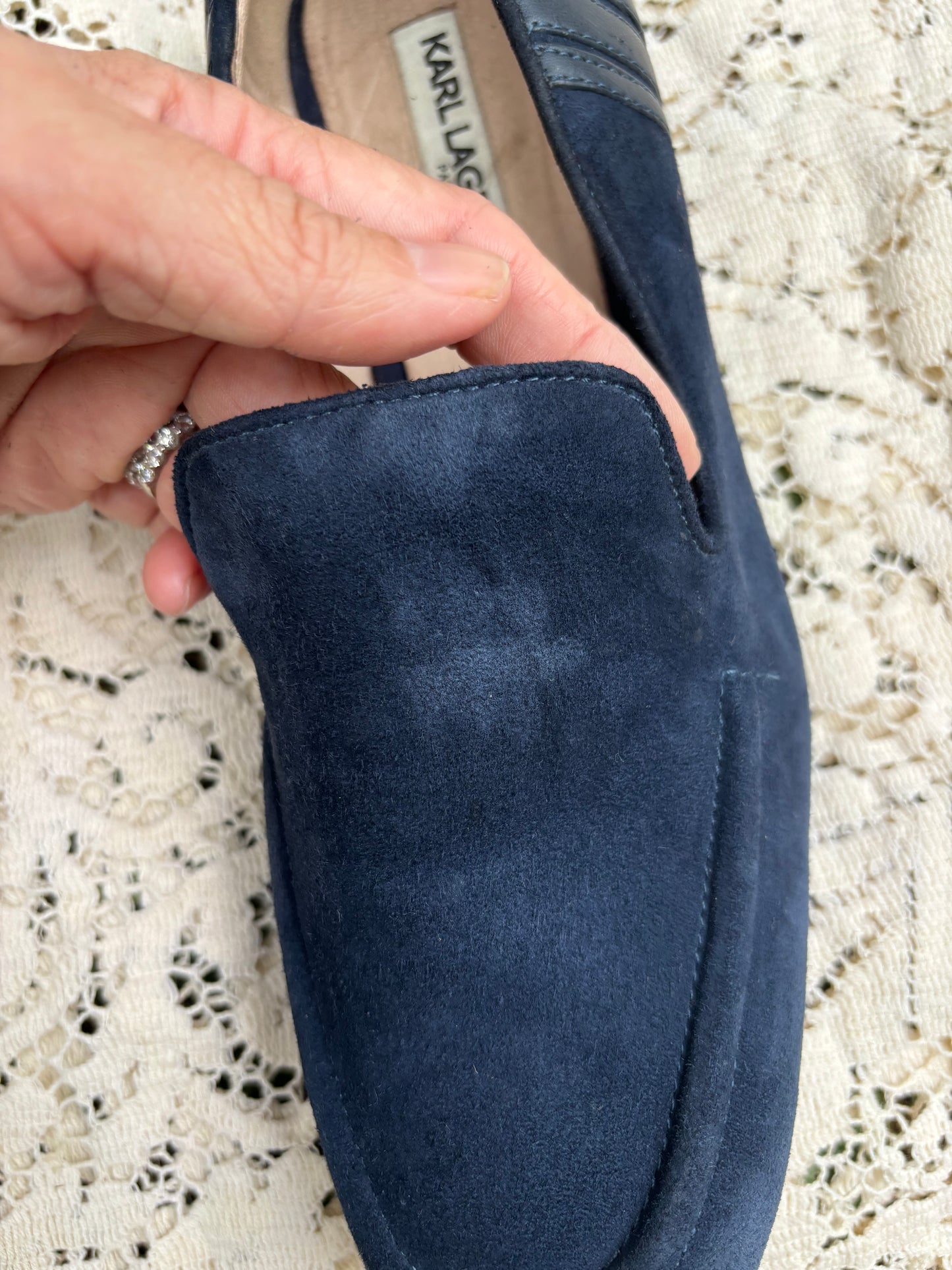 Karl Lagerfeld Suede Loafers - Size 8