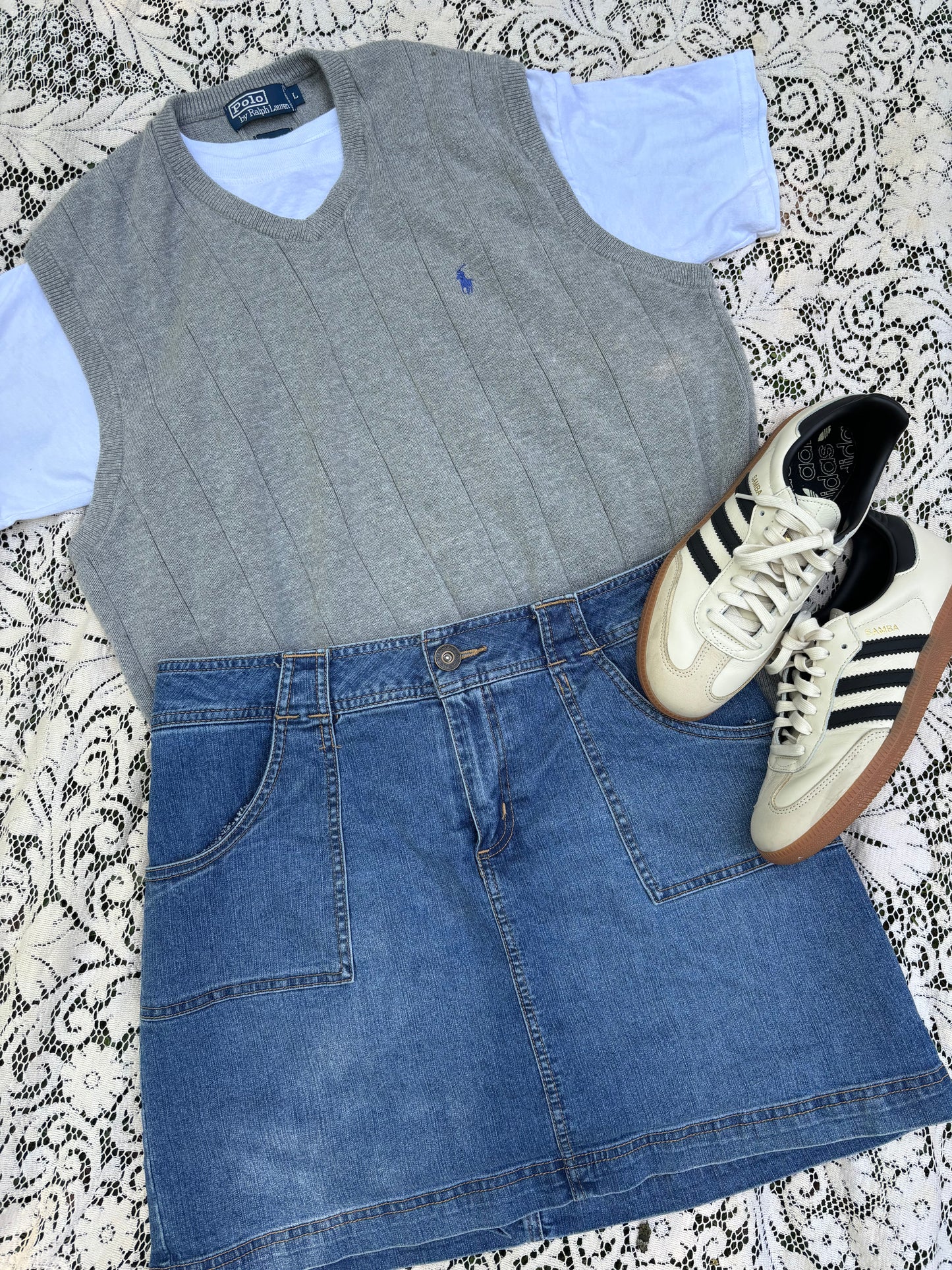 Vintage Polo Sweater Vest - S/M/L