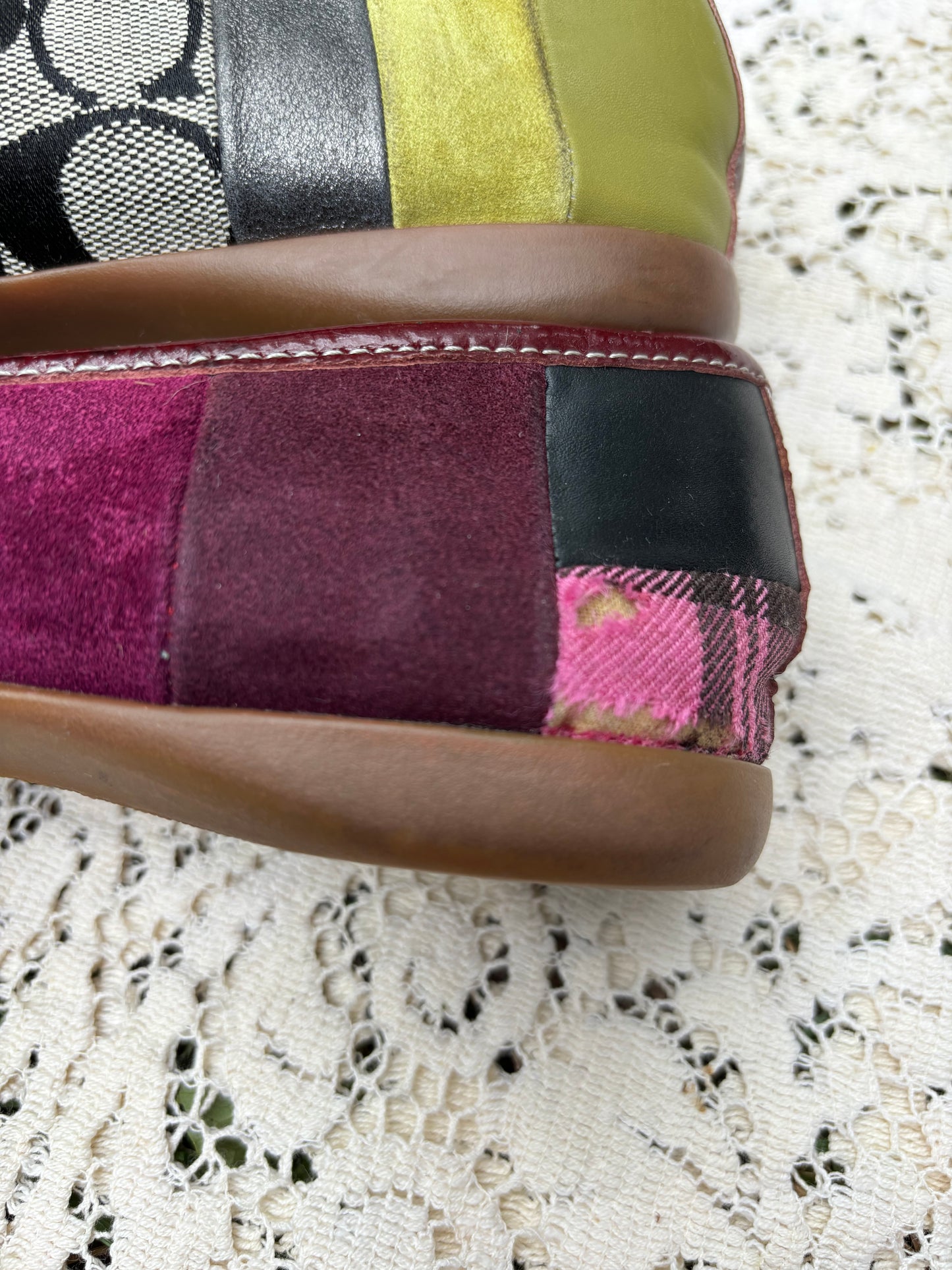 Coach Patchwork Ballet Flats - Size 8