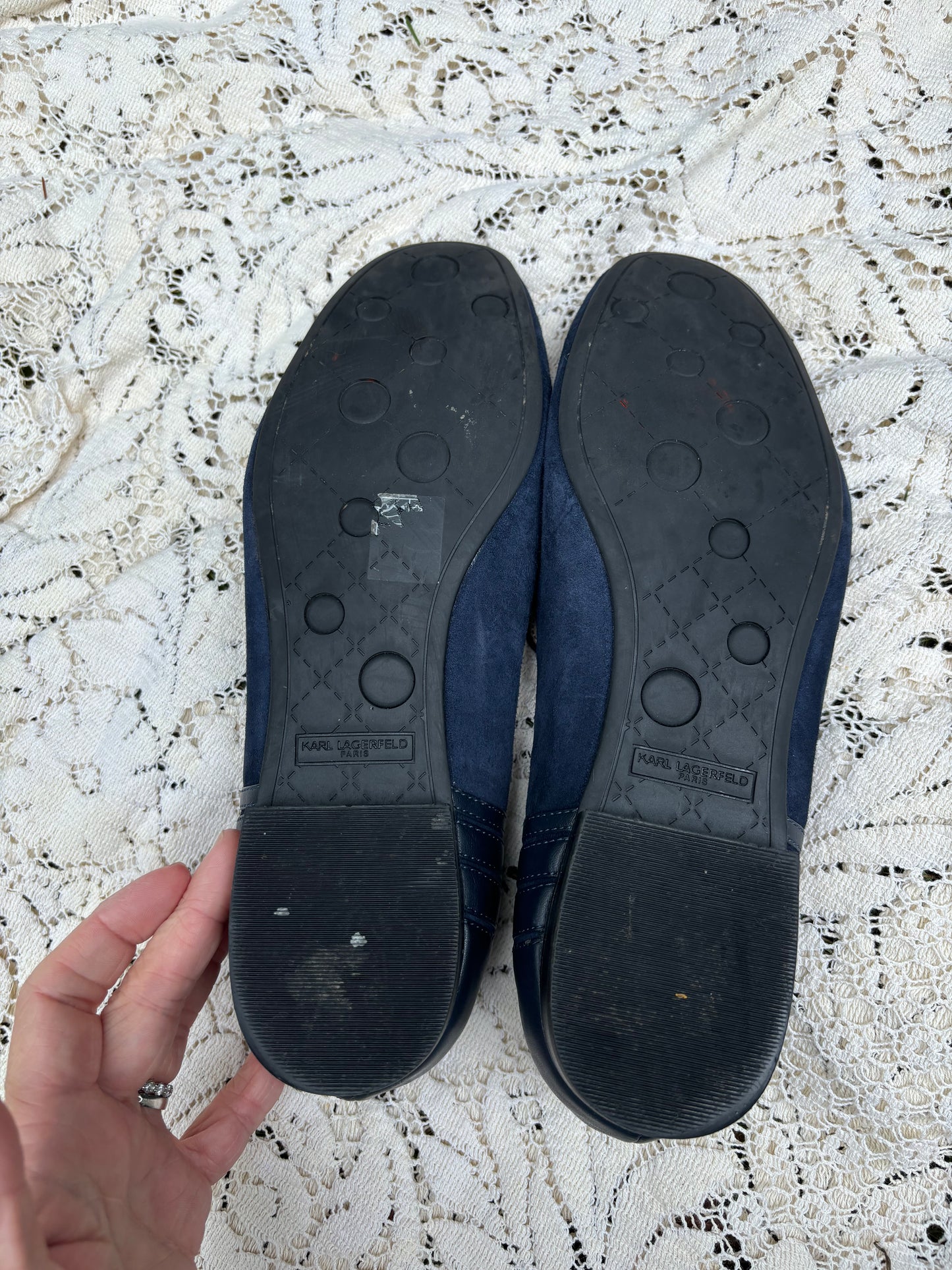 Karl Lagerfeld Suede Loafers - Size 8