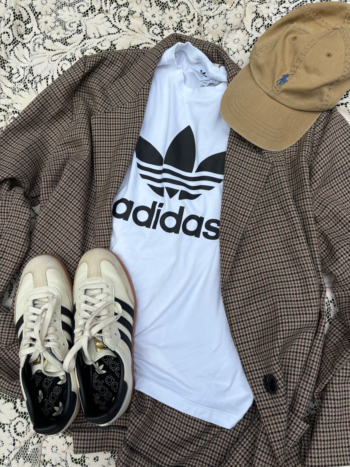 Adidas "White Black" Trefoil T-Shirt