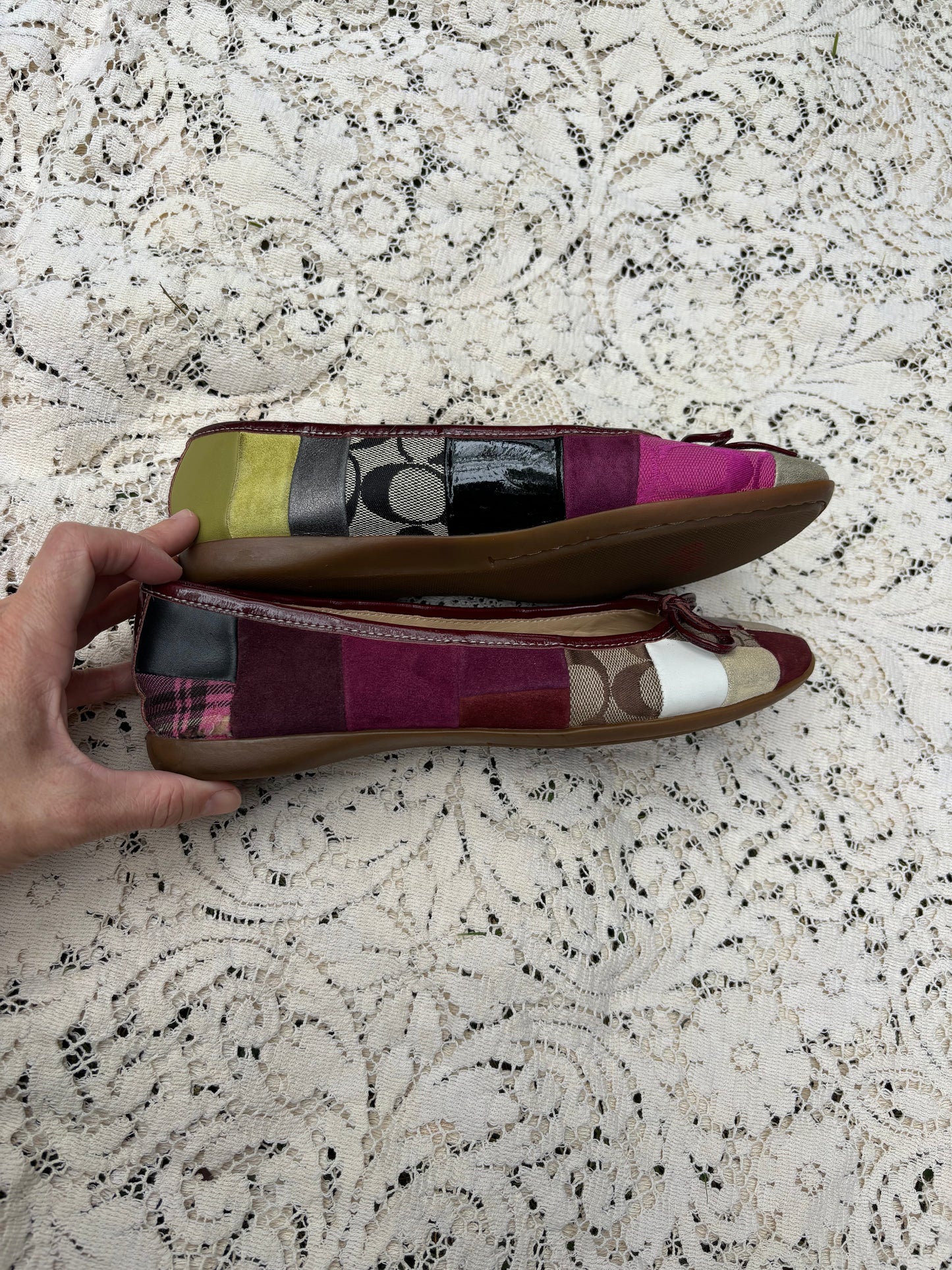 Coach Patchwork Ballet Flats - Size 8