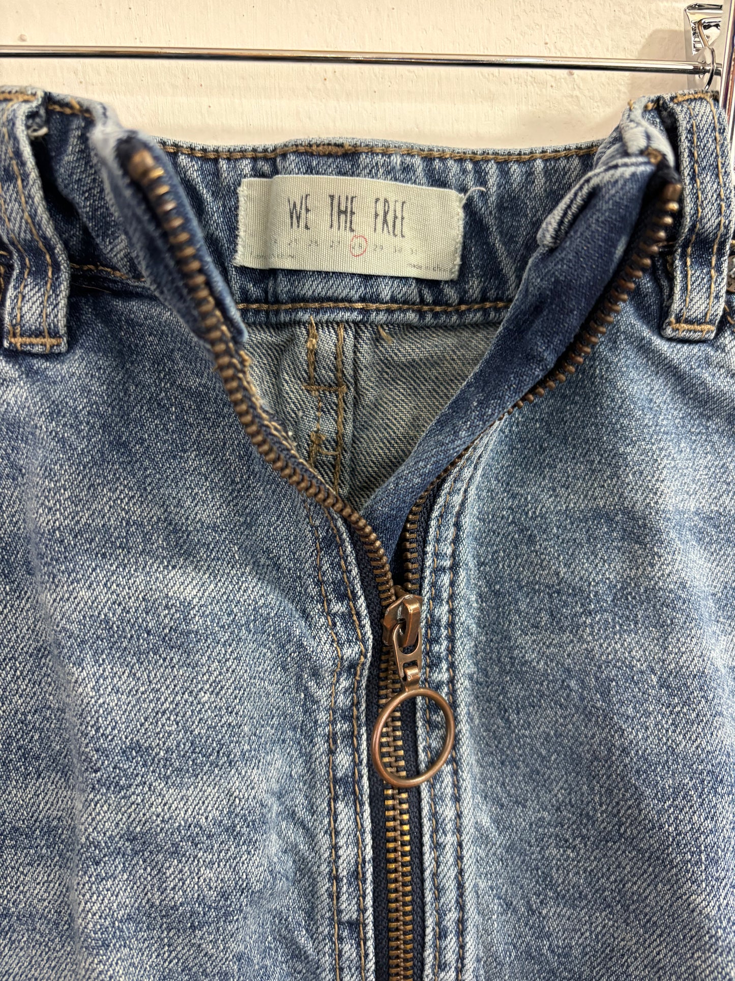 We The Free Jean Mini Skirt - 30