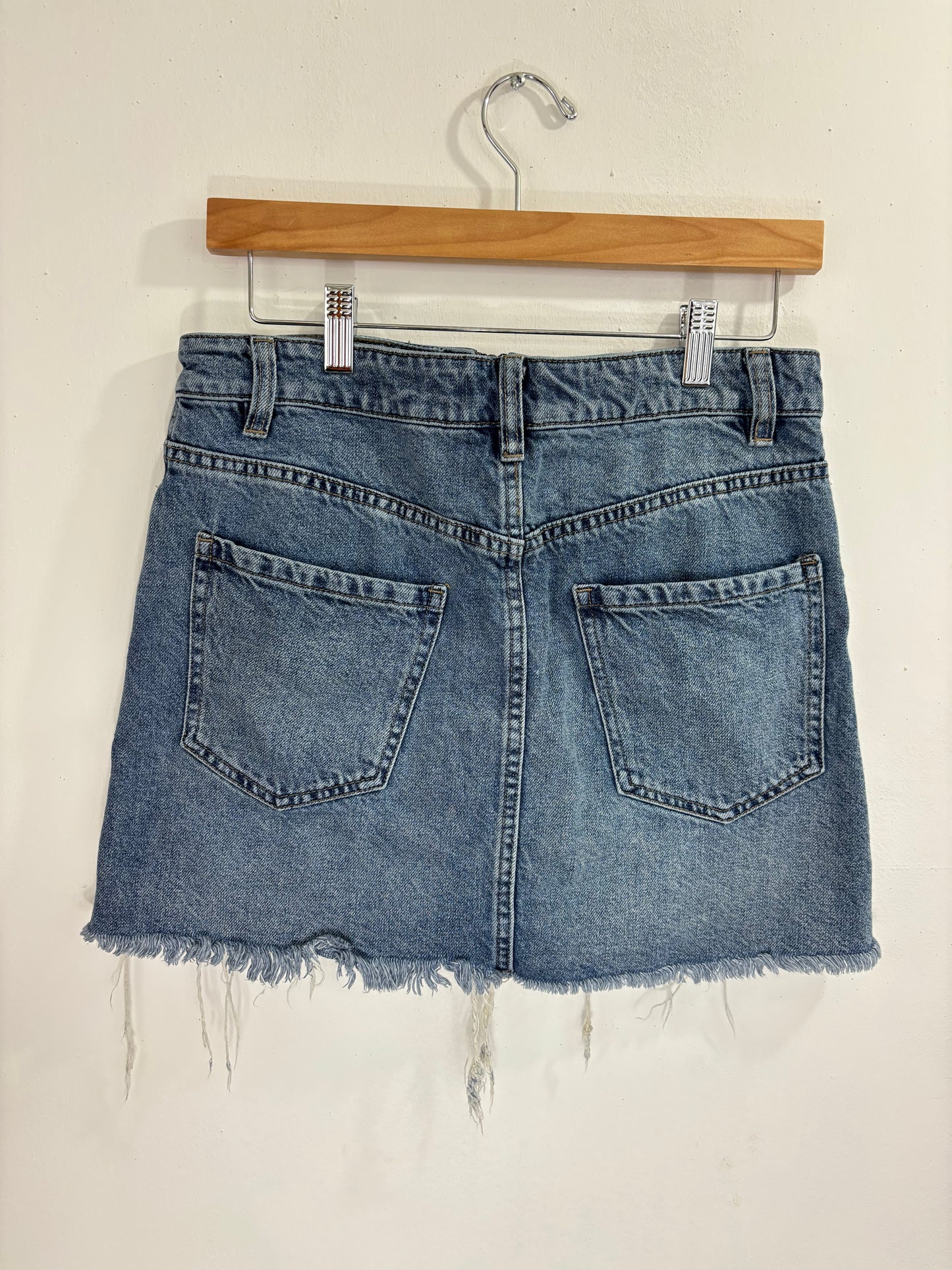 We The Free Jean Mini Skirt - 30