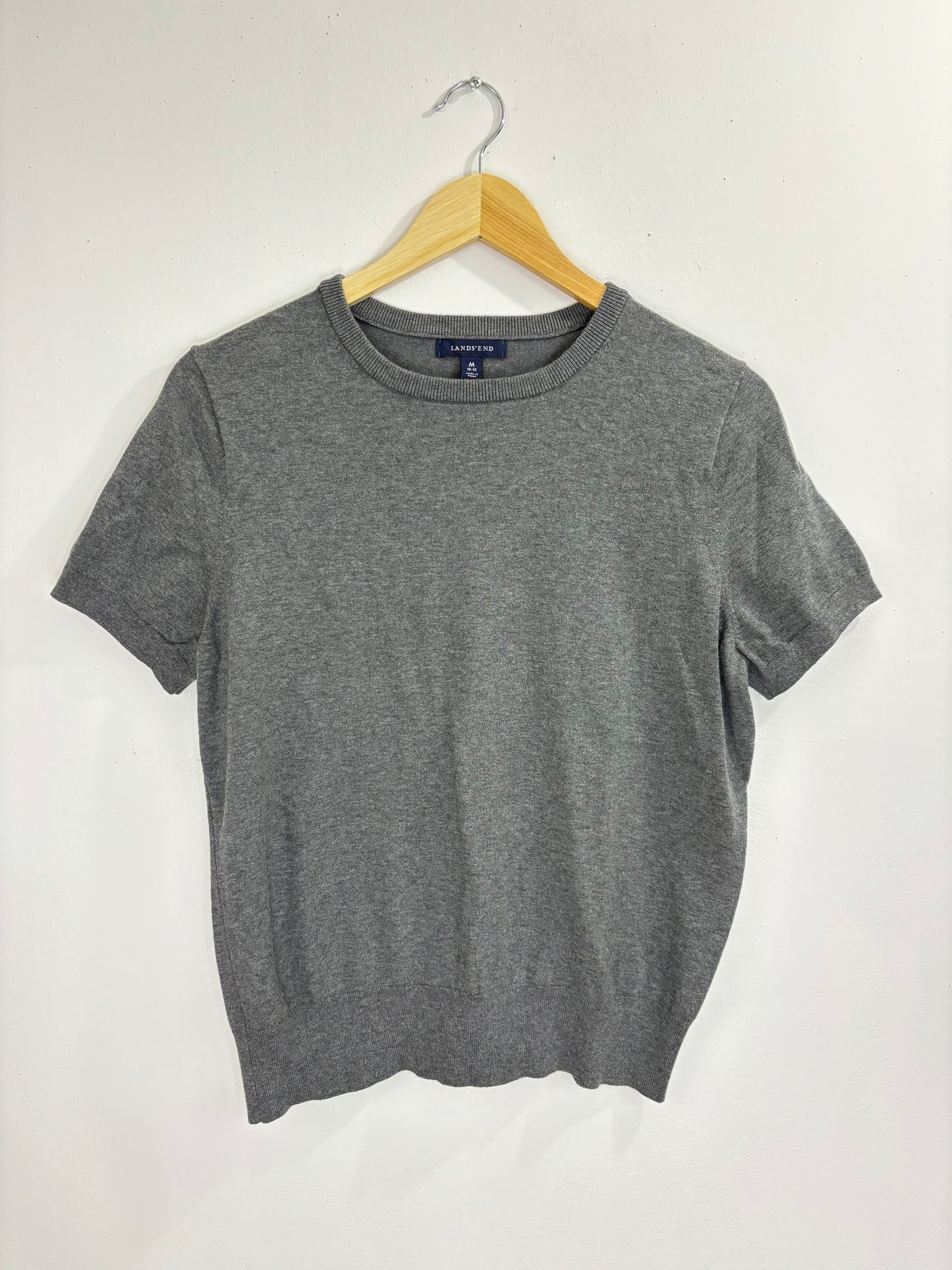 Land's End Short Sleeve Sweater - M
