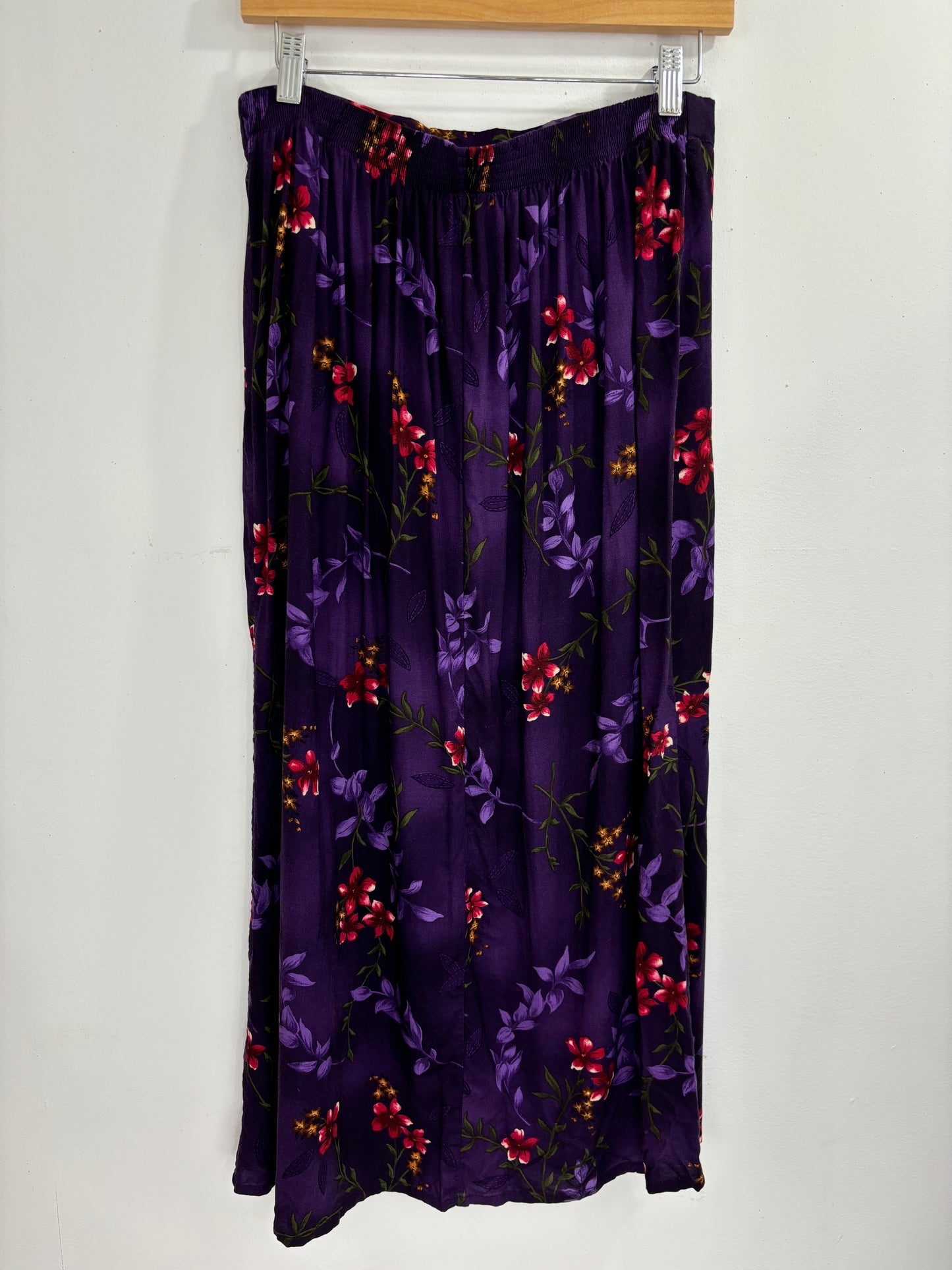 Vintage Floral Maxi Skirt - 30