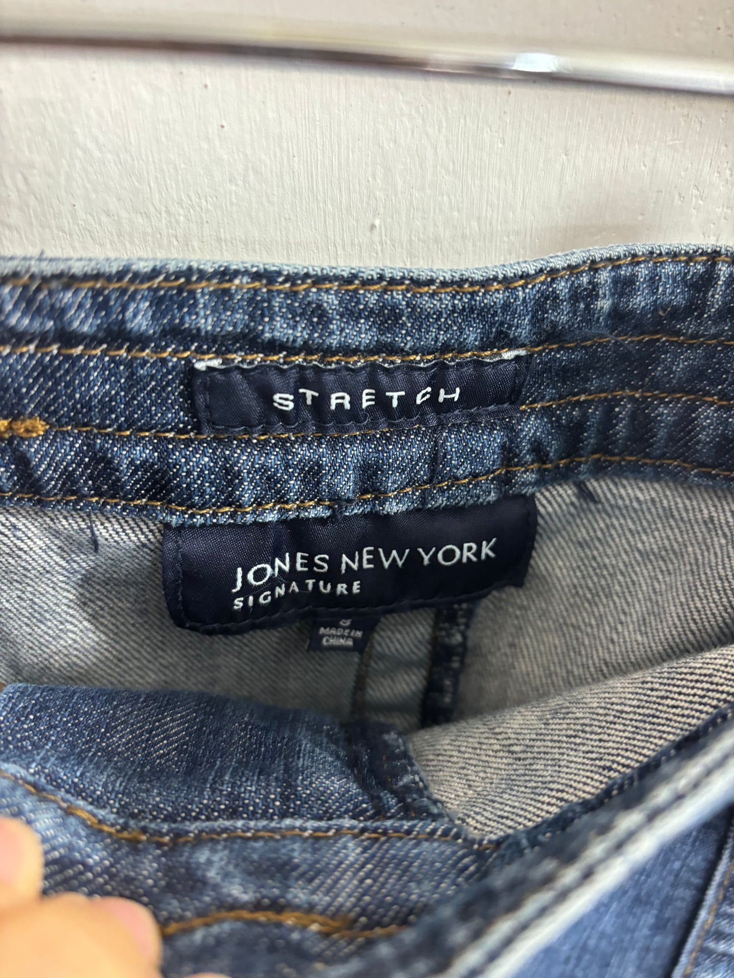 Vintage Jones New York Pocket Front Jean Skirt - 30