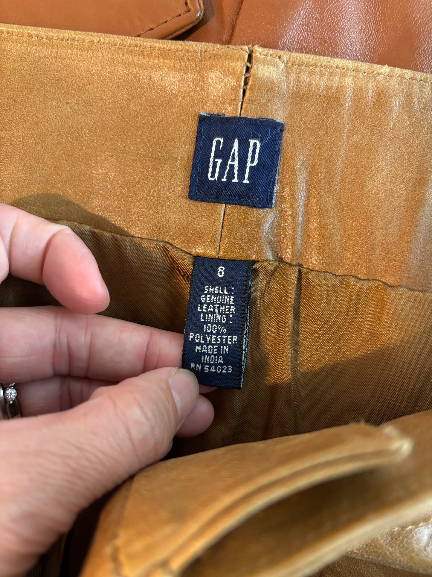 Vintage Gap Leather Skirt
