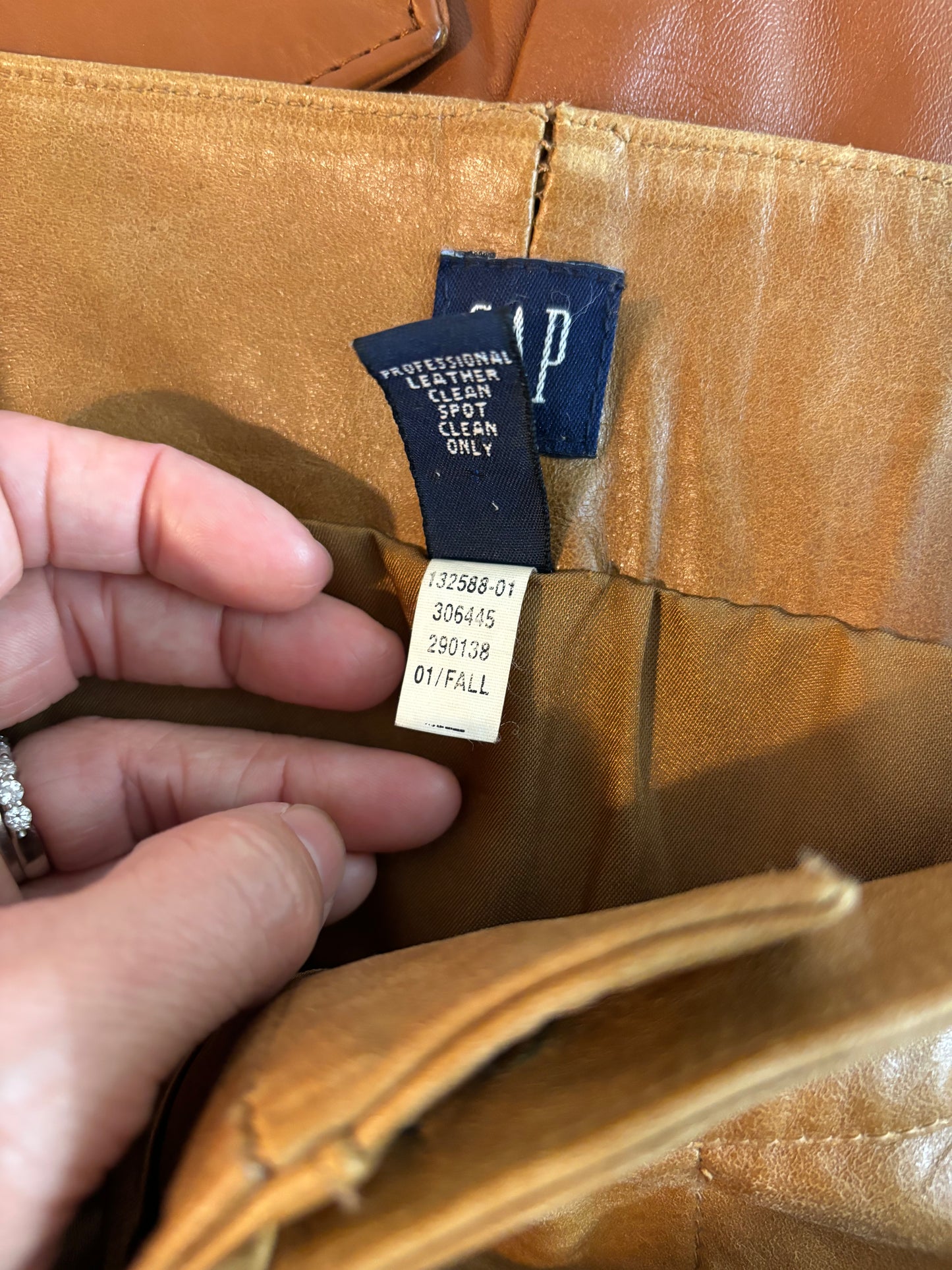 Vintage Gap Leather Skirt