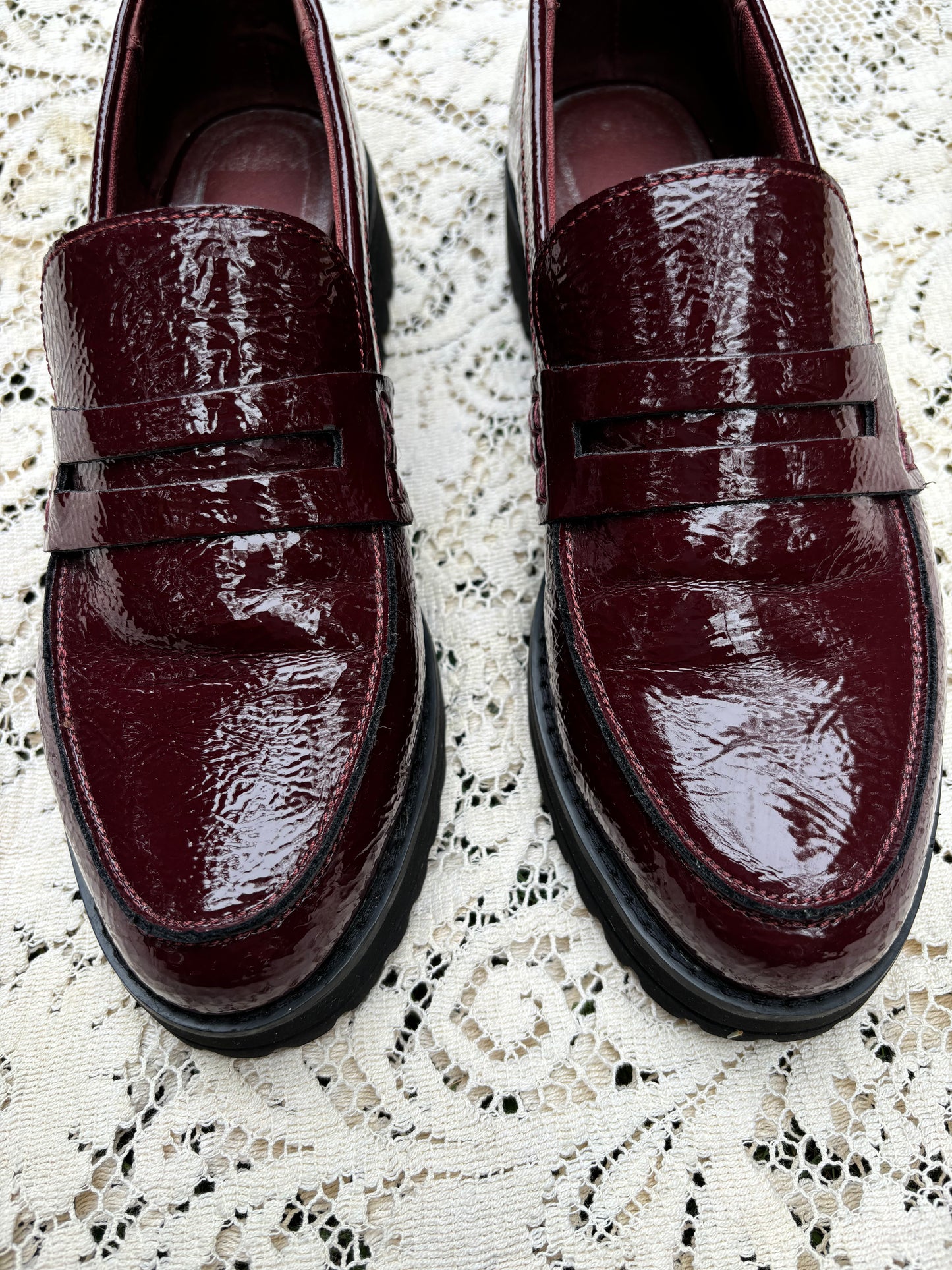 Dolce Vita Burgundy Loafers - Size 8.5
