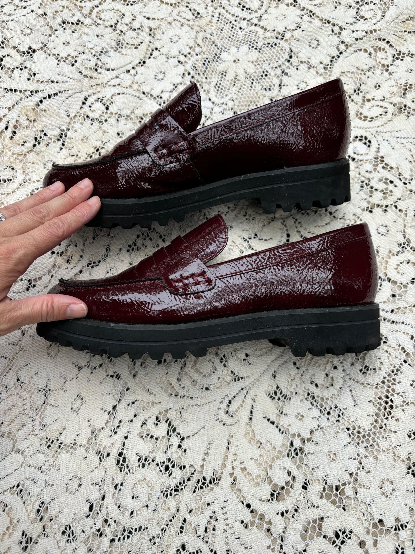 Dolce Vita Burgundy Loafers - Size 8.5