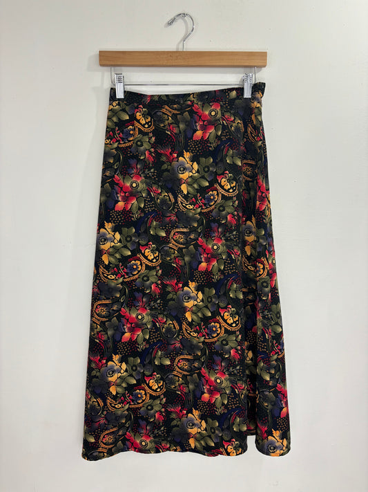 Vintage Floral Maxi Skirt