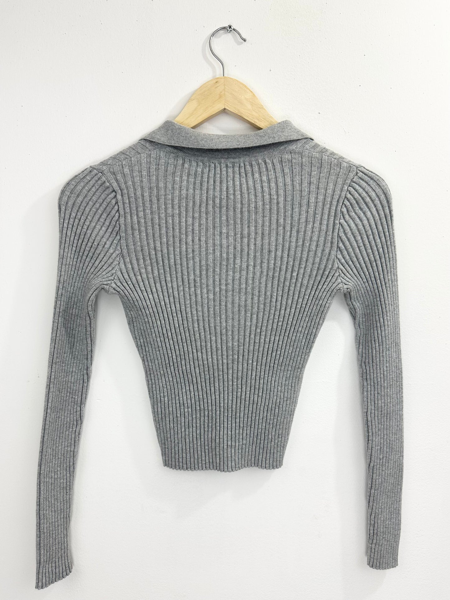 Brandy Melville Henley Crop Top