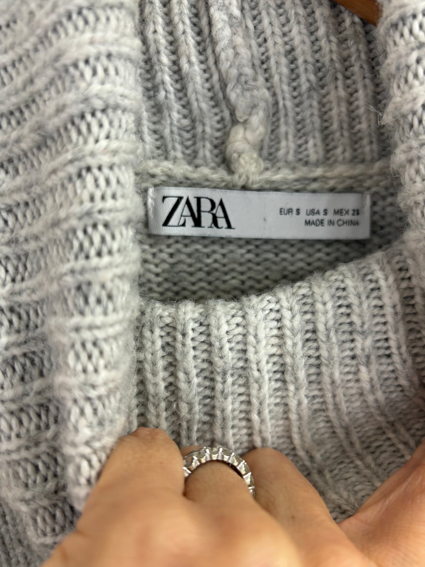 Zara Crop Turtleneck Sweater