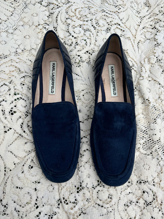 Karl Lagerfeld Suede Loafers - Size 8