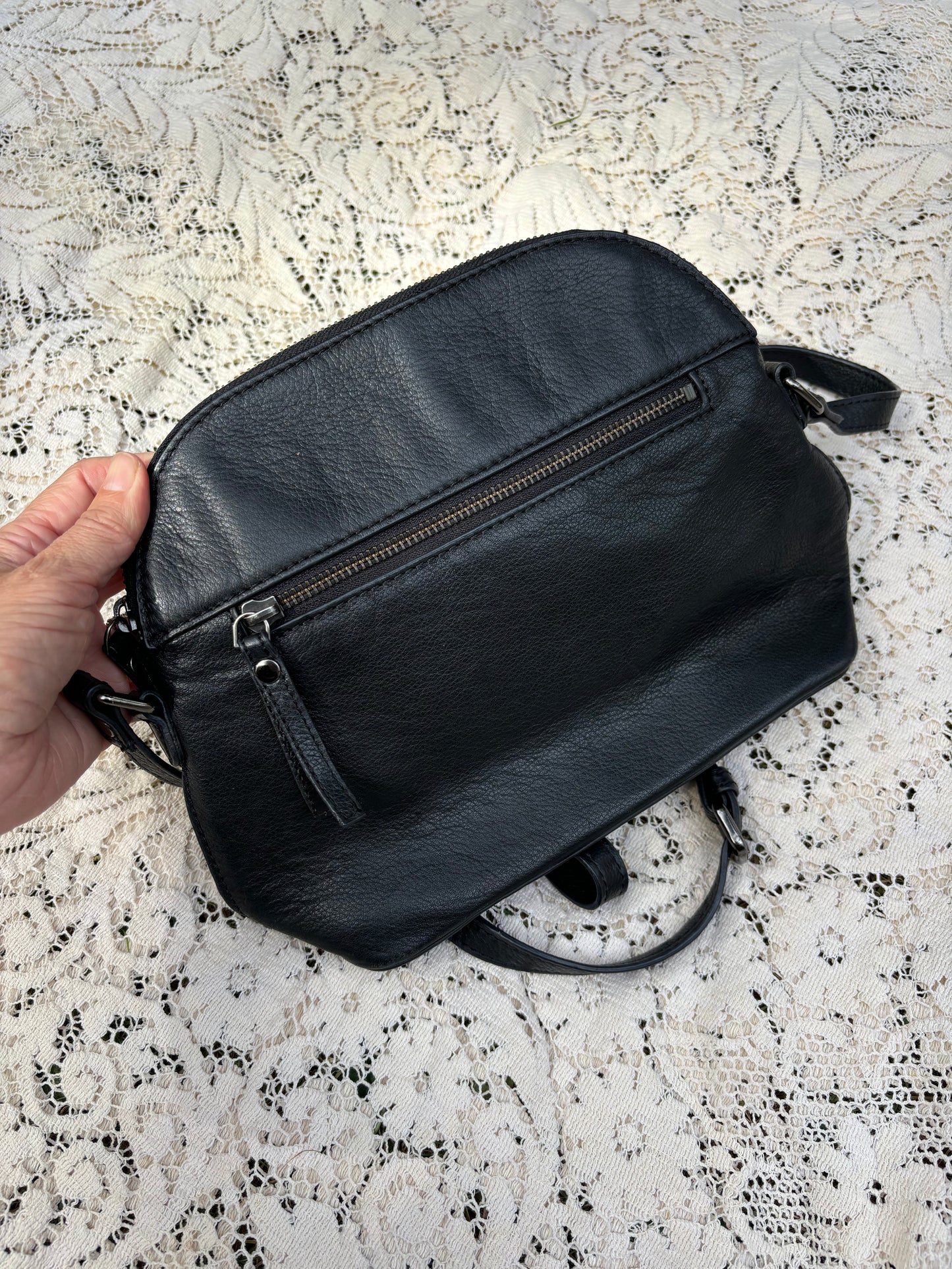 Rachel Roy Black Leather Purse