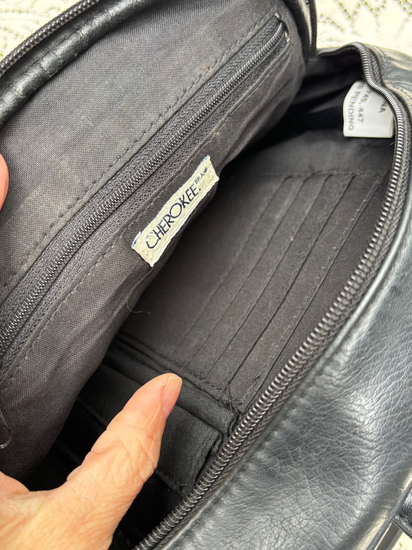 Vintage Black Mini Backpack