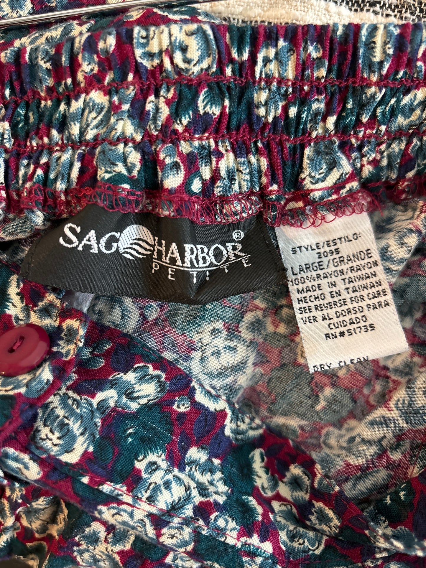 Vintage Floral Midi Skirt
