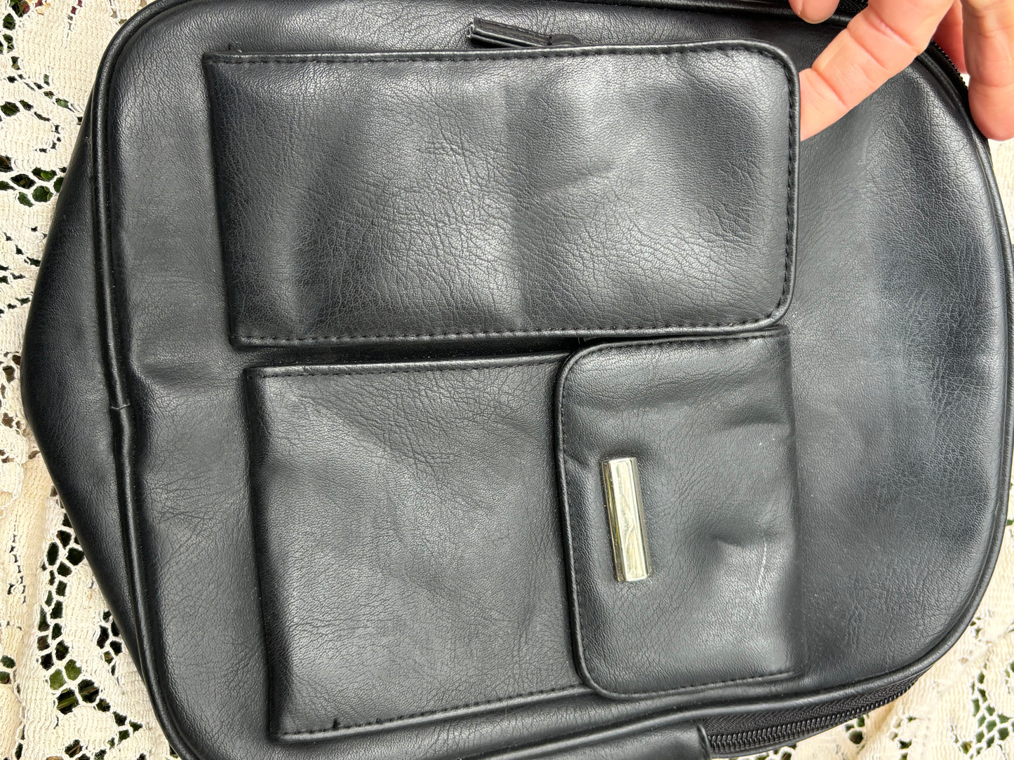 Vintage Black Mini Backpack