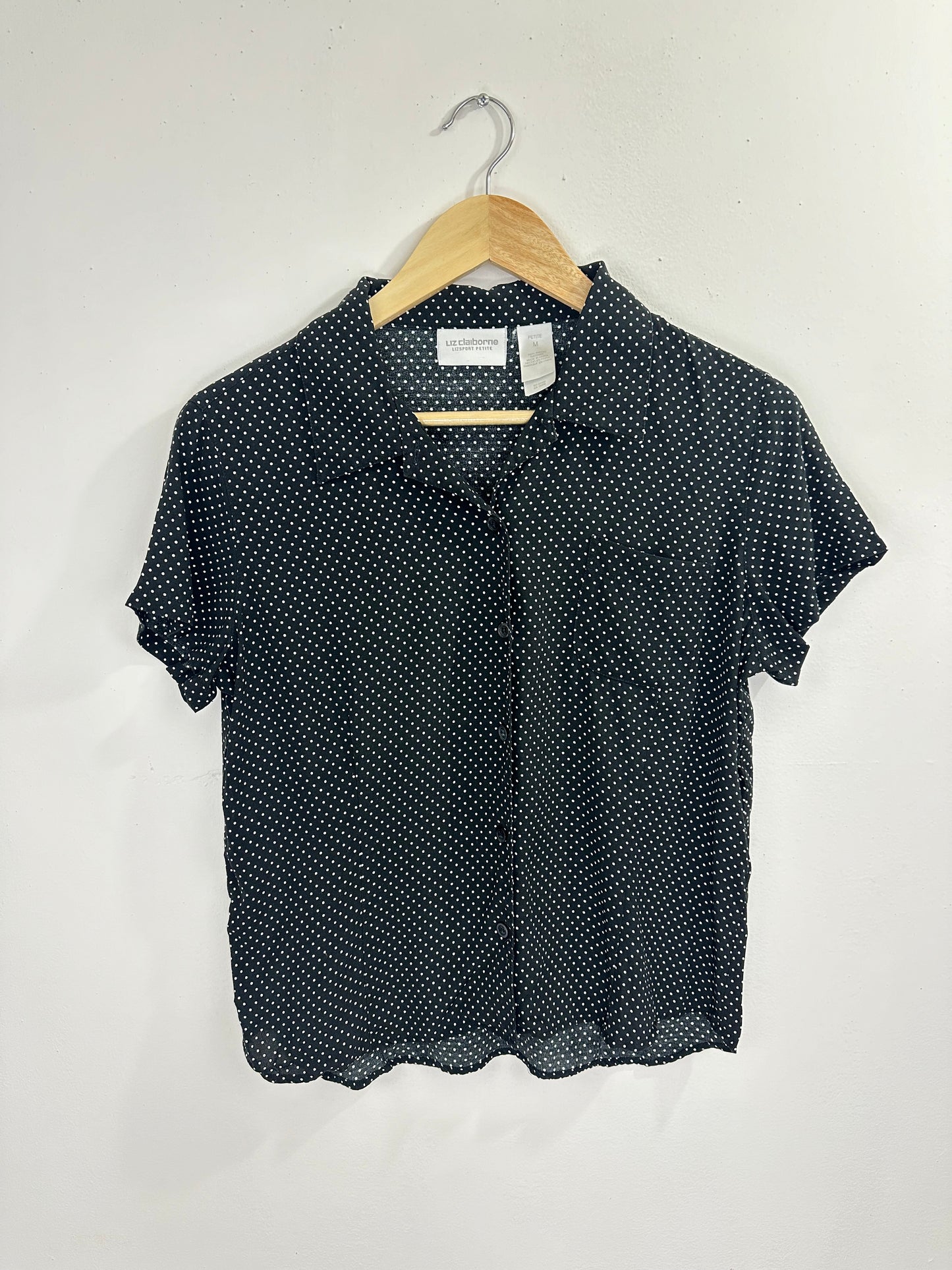 Vintage Liz Claiborne Polka Dot Button Down