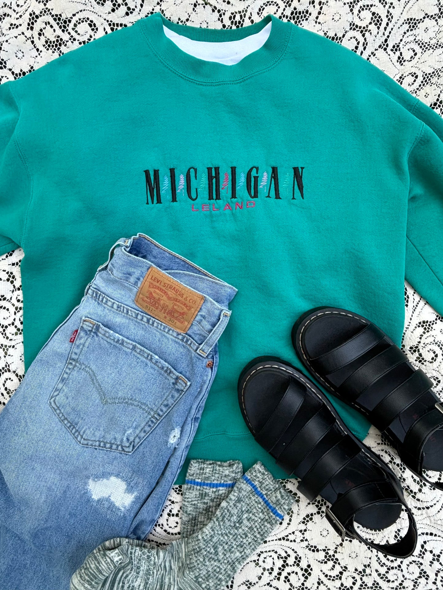 Vintage Michigan (Leland) Crewneck Sweatshirt