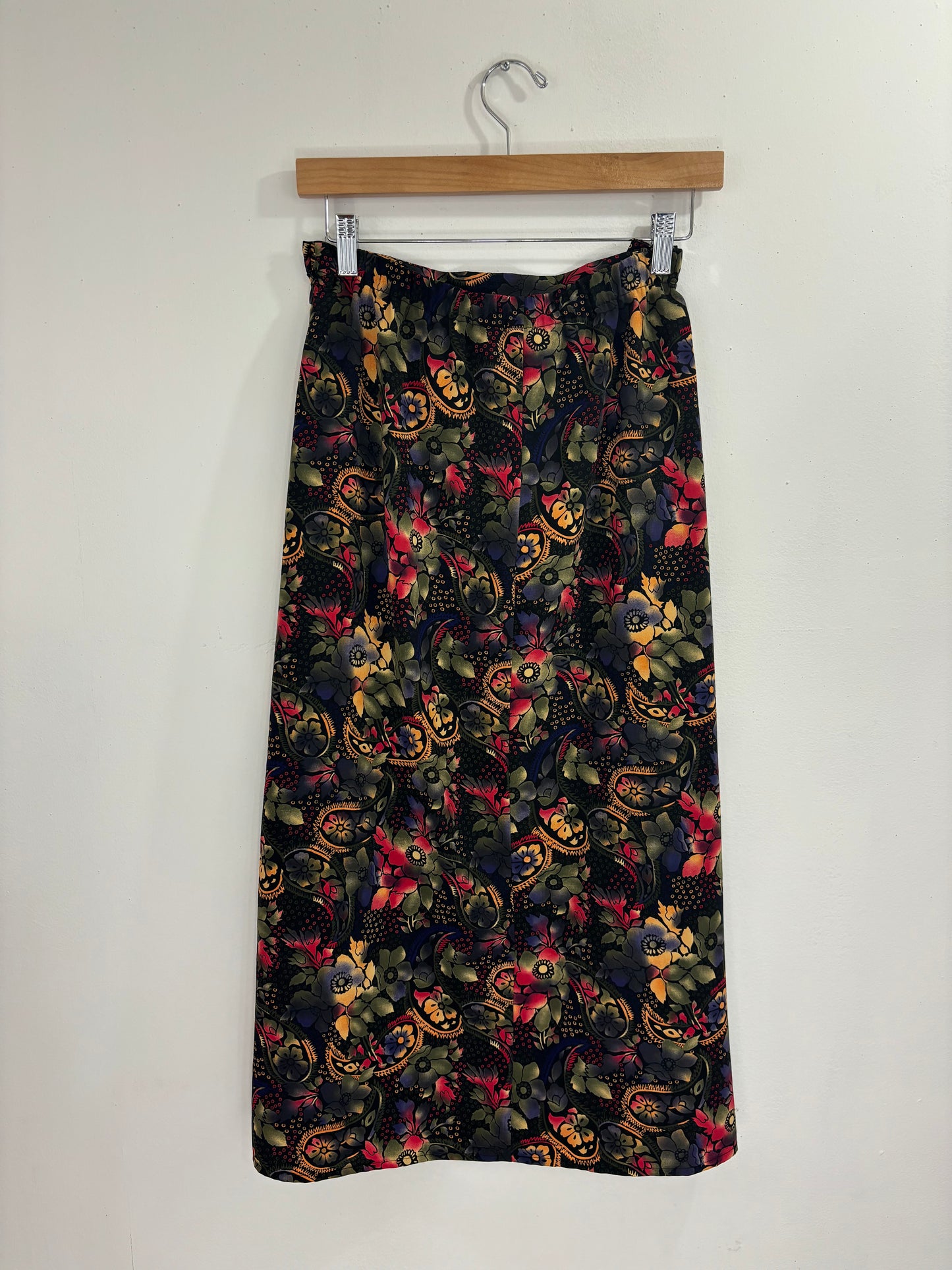 Vintage Floral Maxi Skirt