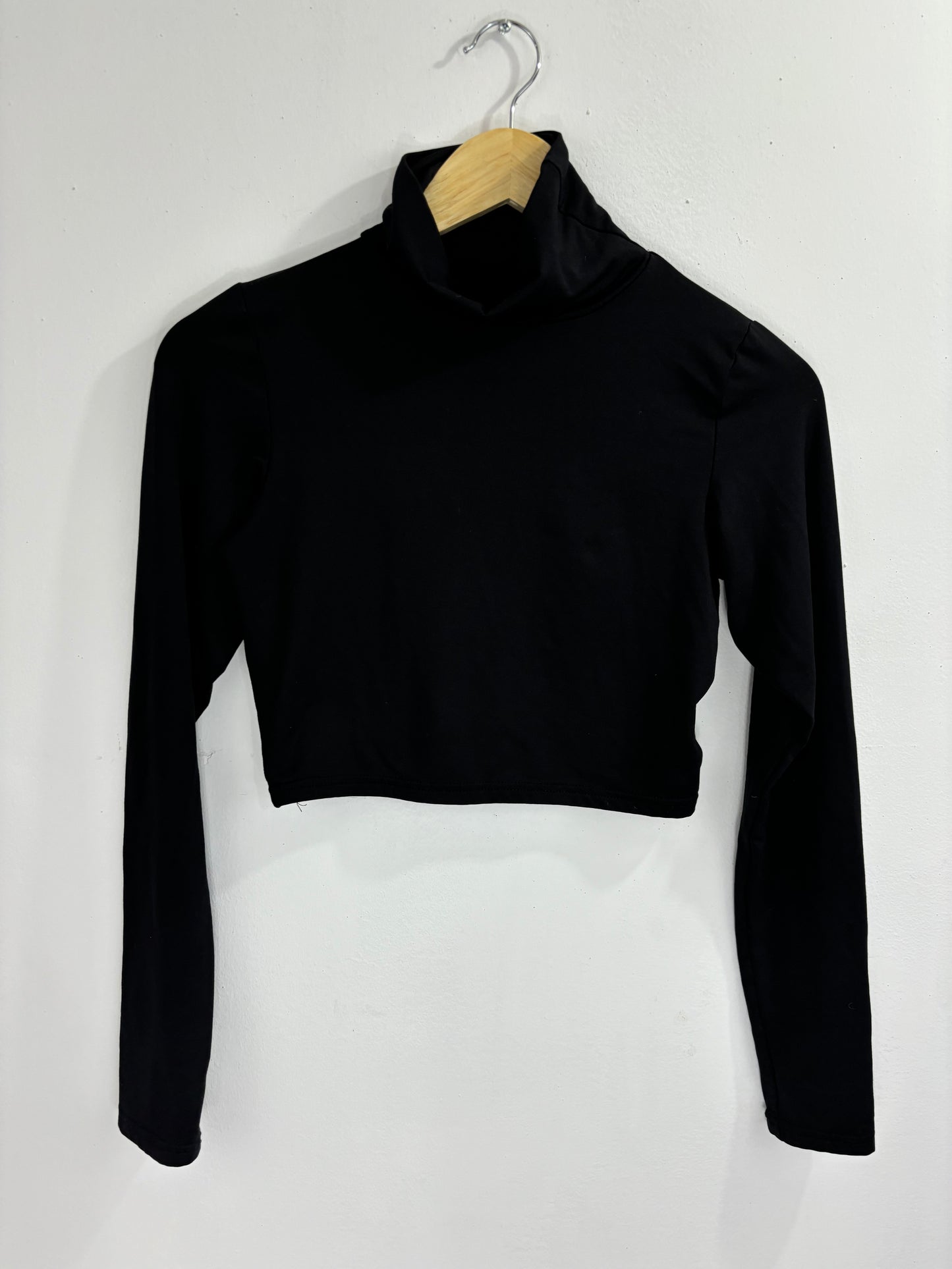 Long Sleeve Turtleneck Crop Top