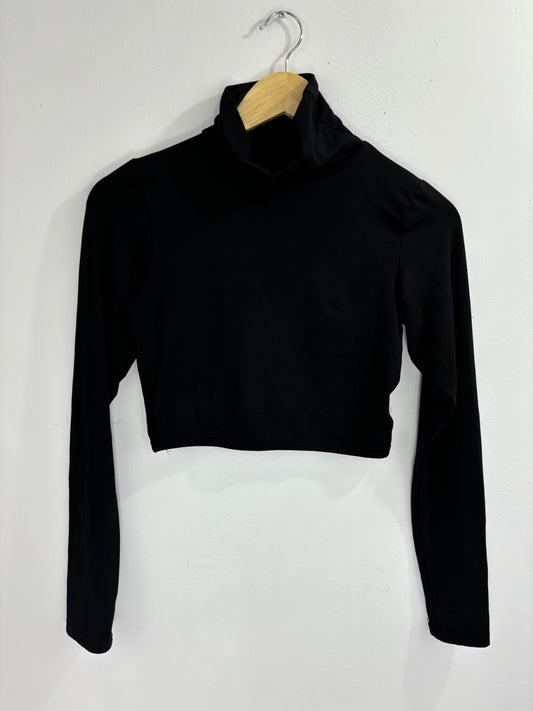 Long Sleeve Turtleneck Crop Top