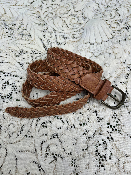 Braided Leather Belt - L/XL