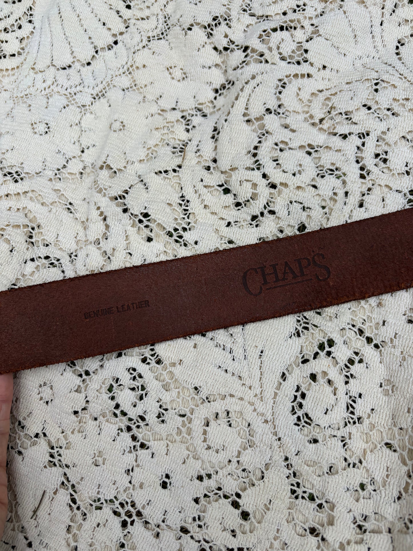 Chaps Leather Belt