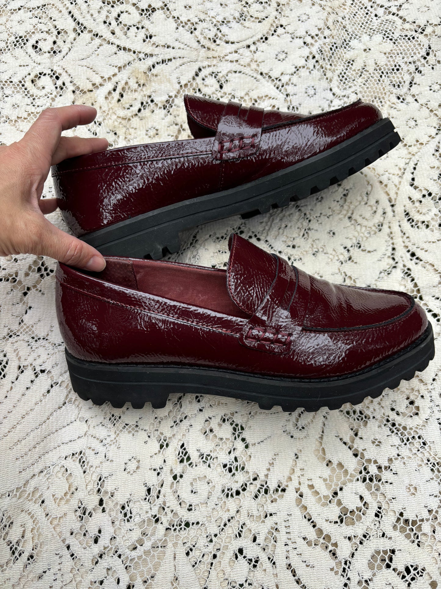 Dolce Vita Burgundy Loafers - Size 8.5