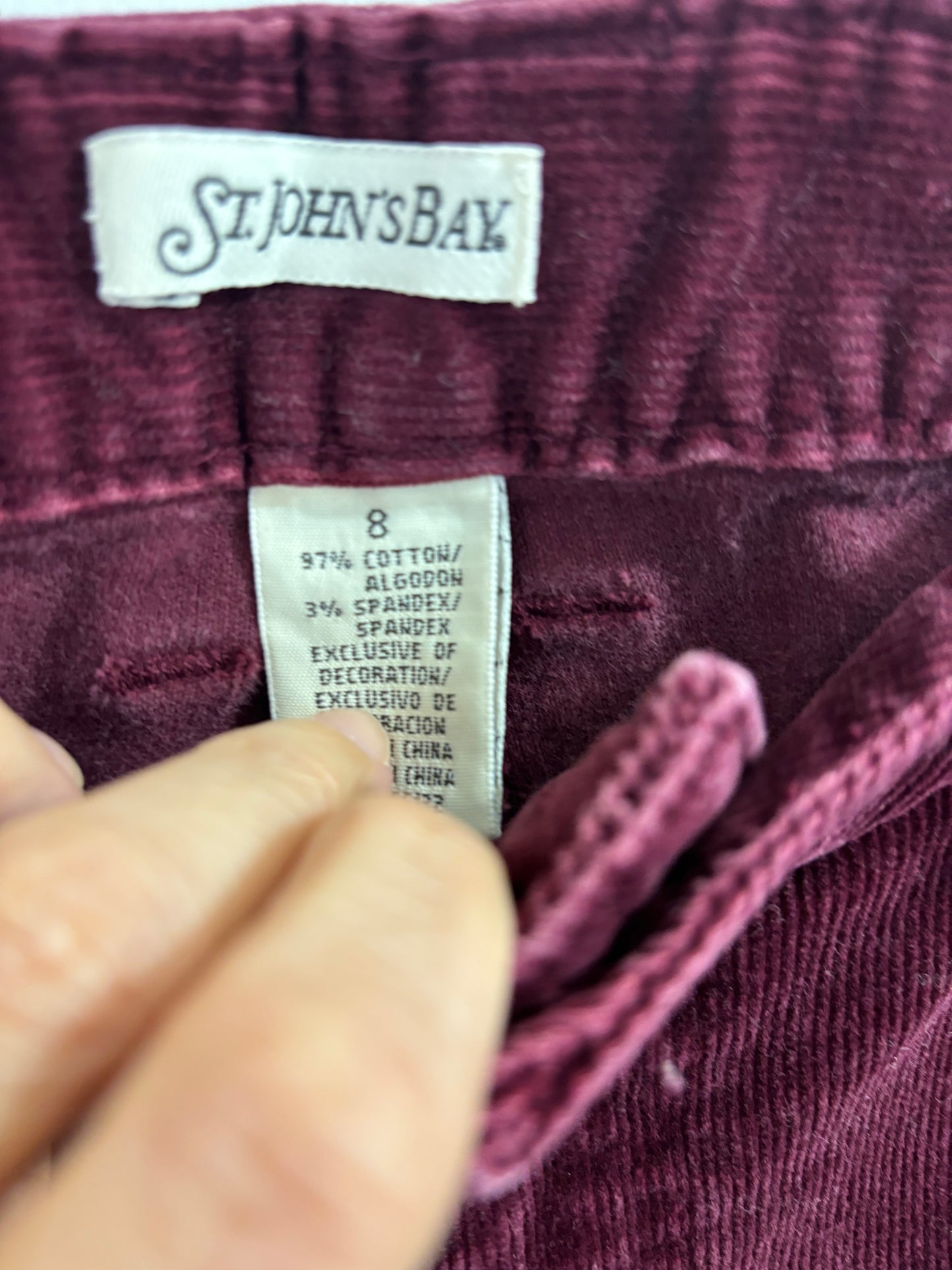 Burgundy Corduroy Pants