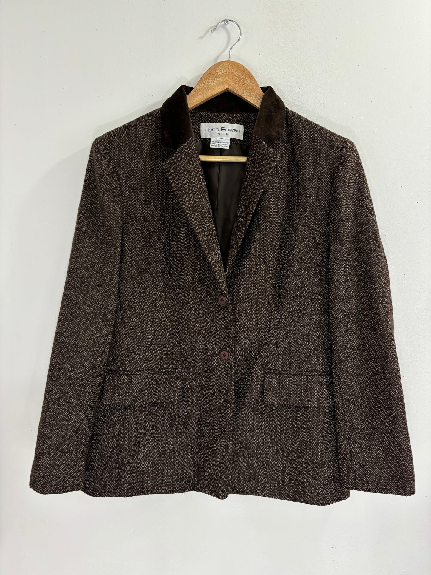 Vintage Wool Brown Blazer