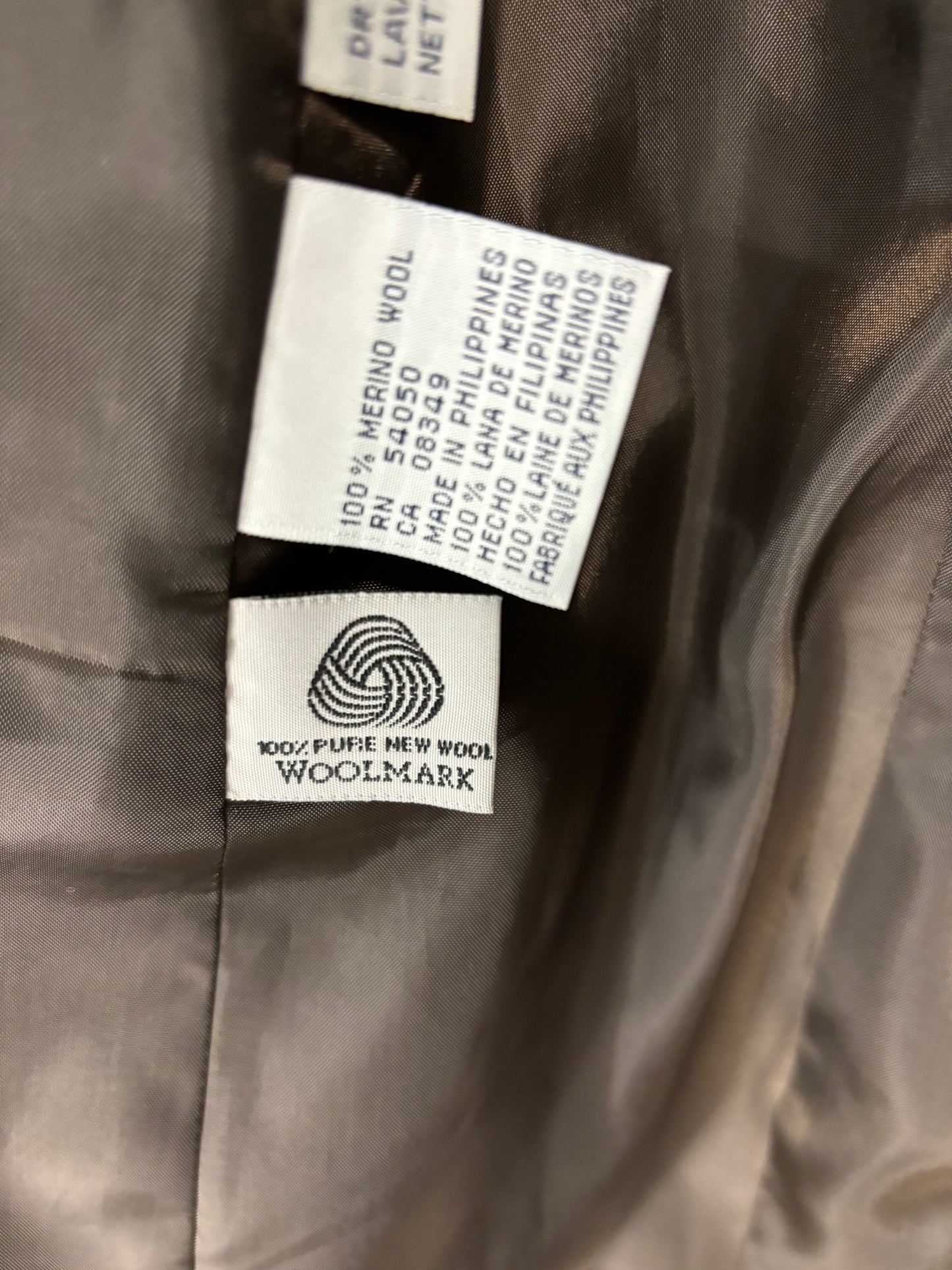 Vintage Wool Brown Blazer