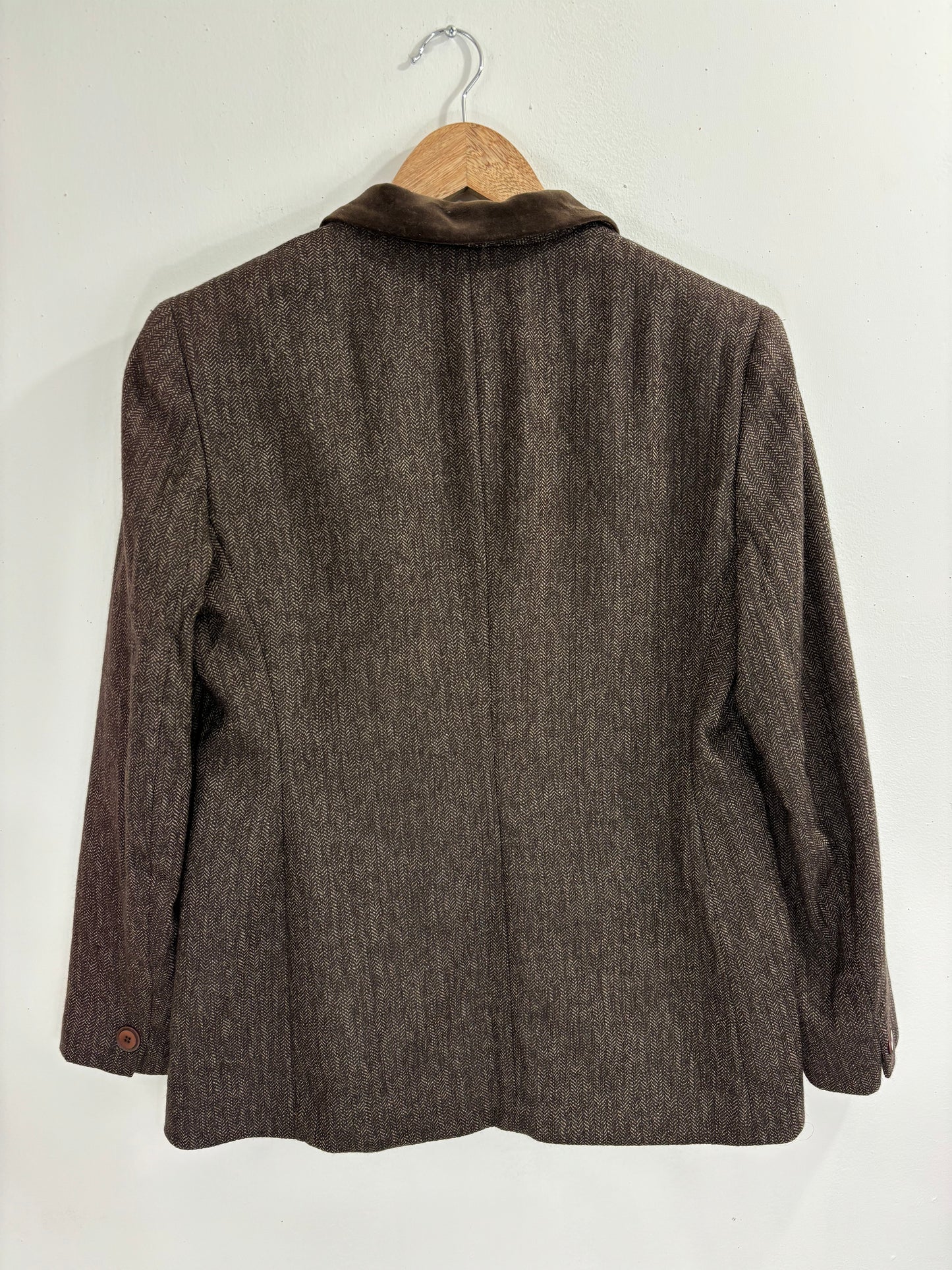 Vintage Wool Brown Blazer